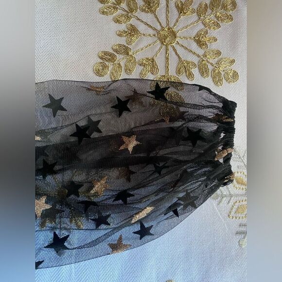 JJ’S House short black tulle dress with stars size medium NEW - Picture 6 of 12